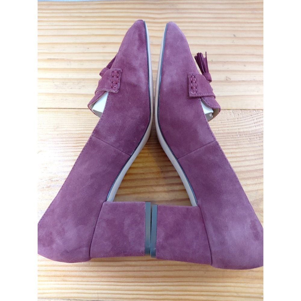 Ann Taylor Suede Tassel Loafer Pumps - Picture 6 of 7